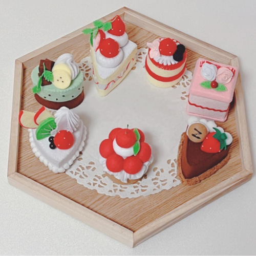 再販6 ［受注製作］ケーキセット おもちゃ・人形 colorful-step