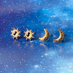 リニューアル♡大人気♡太陽と月ピアスセット ピアス（スタッド