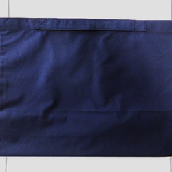 見た目より たくさん入る■ 隠れマチ付き■ 布製エコバッグ（ブラック＆ダークブルー）） 4枚目の画像