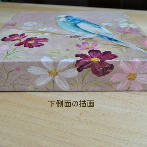 インコの油絵パネル原画1点 絵画 mimoza 通販 10662820｜Creema