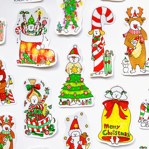 フレークシール】JOYFUL CHRISTMAS PEOPLE～12月が近くなると無言で