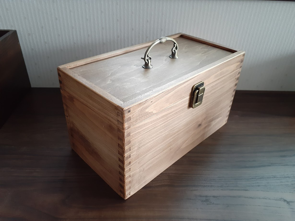 ソーイングボックス・大　2025.9.28　持ち手金具変更