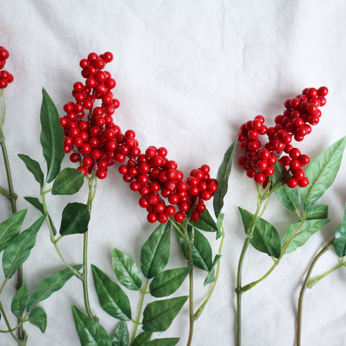 人気】福を運ぶ縁起木・南天飾り クリスマス お正月 お正月飾り しめ縄