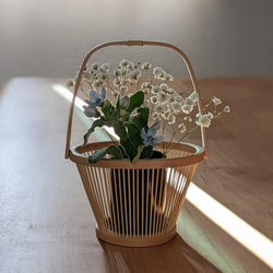 駿河竹細工 花器 ゆりかご フラワーベース 一輪挿し おしゃれ