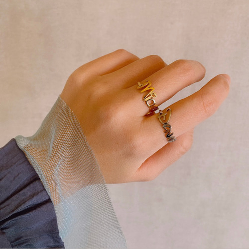 オーダーメイド ネームリング 名前 名入れ リング 指輪 オーダー