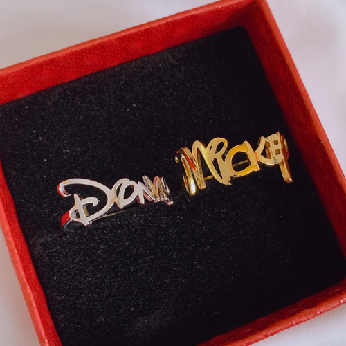 オーダーメイド ネームリング 名前 名入れ リング 指輪 オーダー