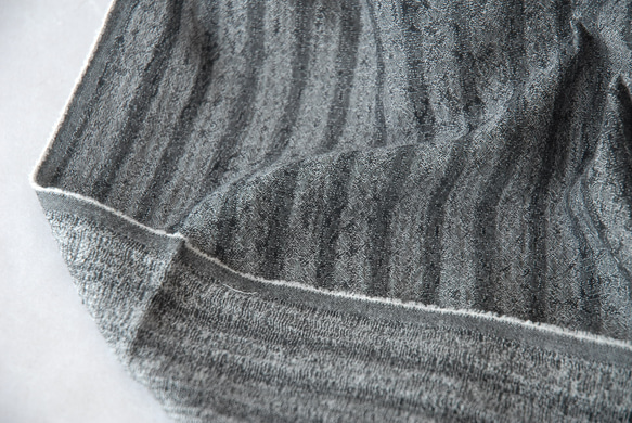 綿100％　遠州織物「おさストライプ」晒 9枚目の画像