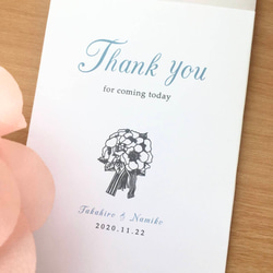 【Thank you 】シンプル 封筒　ポチ袋　のし袋　結婚式　4枚セット　(チューリップorアネモネ) 6枚目の画像