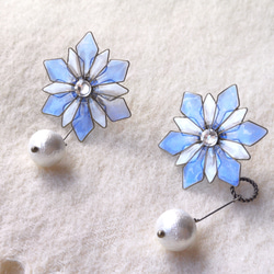 Frozen＊Fractal ⁂ snowflakes pierced earring 第4張的照片