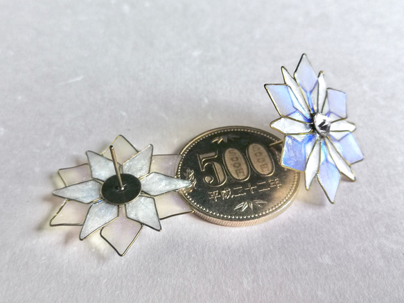 Frozen＊Fractal ⁂ snowflakes pierced earring 第7張的照片