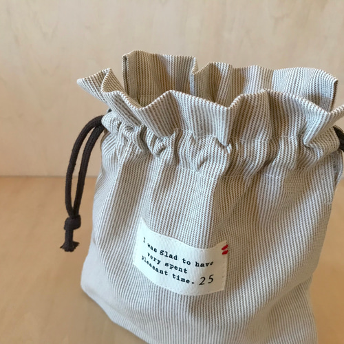 【オーダー承ります】巾着袋2点　コップ袋 楽天市場】名入れ巾着 Sサイズ 単品販売 名前オーダー ノー