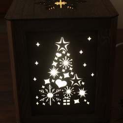 エアフレッシュランプ　クリスマスツリー　５面装飾　LEDで周囲の空気をキレイにするランプ　癒し　テーブルランプ 3枚目の画像