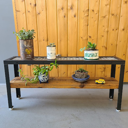 EX METAL BENCH×OLD SUG☆メタルベンチ/ラック/ガーデン/プランター