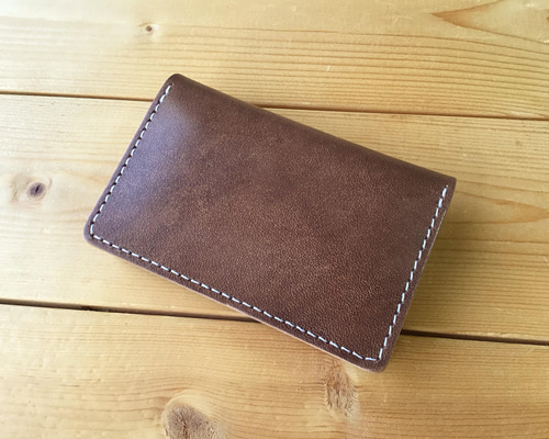 ★パスケース&名刺入れ焦げ茶★ OSL GENUINE LEATHER / パスケース付き名刺入れ – Neueオンライン