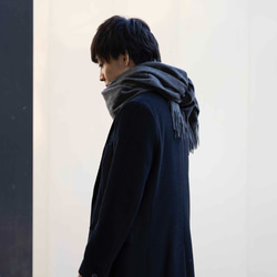 Morino Gakko [2件套有多種顏色] 羊毛披肩和暖手器 第15張的照片