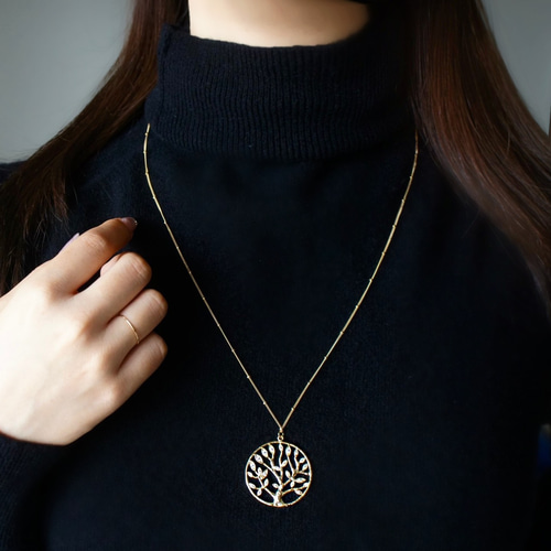 Golden Tree Circle ツリー・ロング・ネックレス(60センチ Golden Tree Circle ツリー・ロング・ネックレス(60センチ