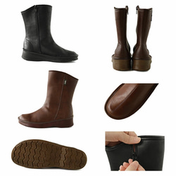 レタスより軽い！ナチュラルペコスブーツ レディース (STEDY) 日本製【納期5～7日以内発送】 12枚目の画像