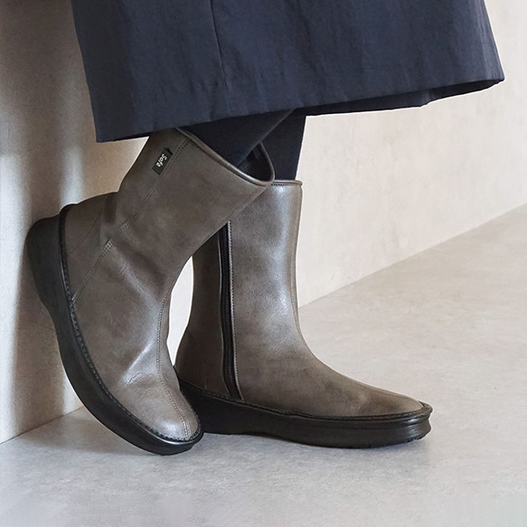 レタスより軽い！ナチュラルペコスブーツ レディース (STEDY) 日本製【納期5～7日以内発送】 1枚目の画像