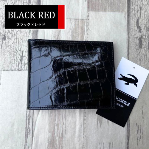 ✨良品✨クロコダイル 無双 2つ折り長財布 シャイニング ブラック レザー シャイニングクロコダイル 無双折財布 ｜ エキゾチックレザー