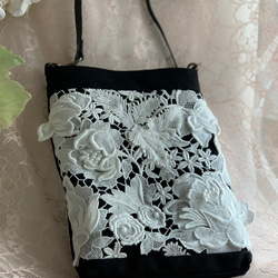 ❤️素敵なサコッシュ❤️希少最高級スイステキスタイル立体薔薇