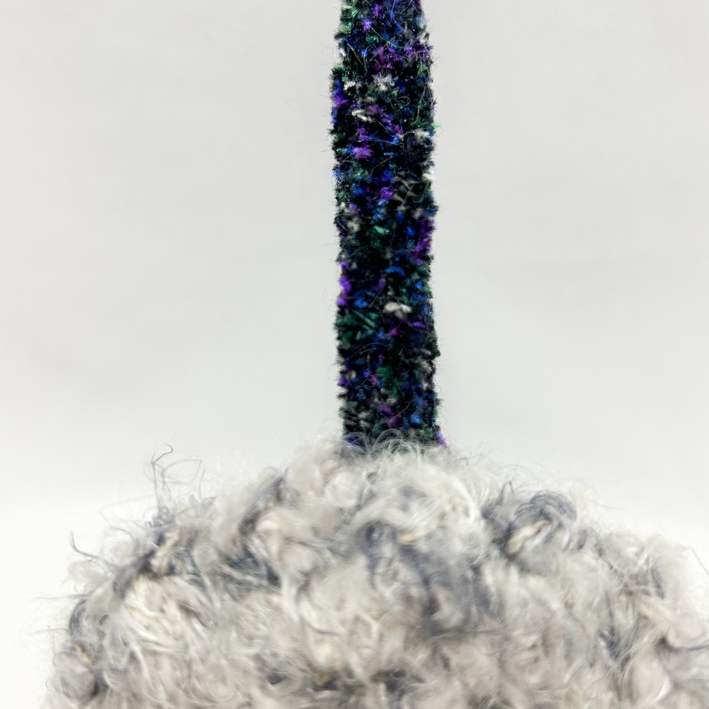 《Frost Wool》フロストウール イヤーマフ［Frost Gray／フロストグレー］手編み 冬小物 防寒 耳あて