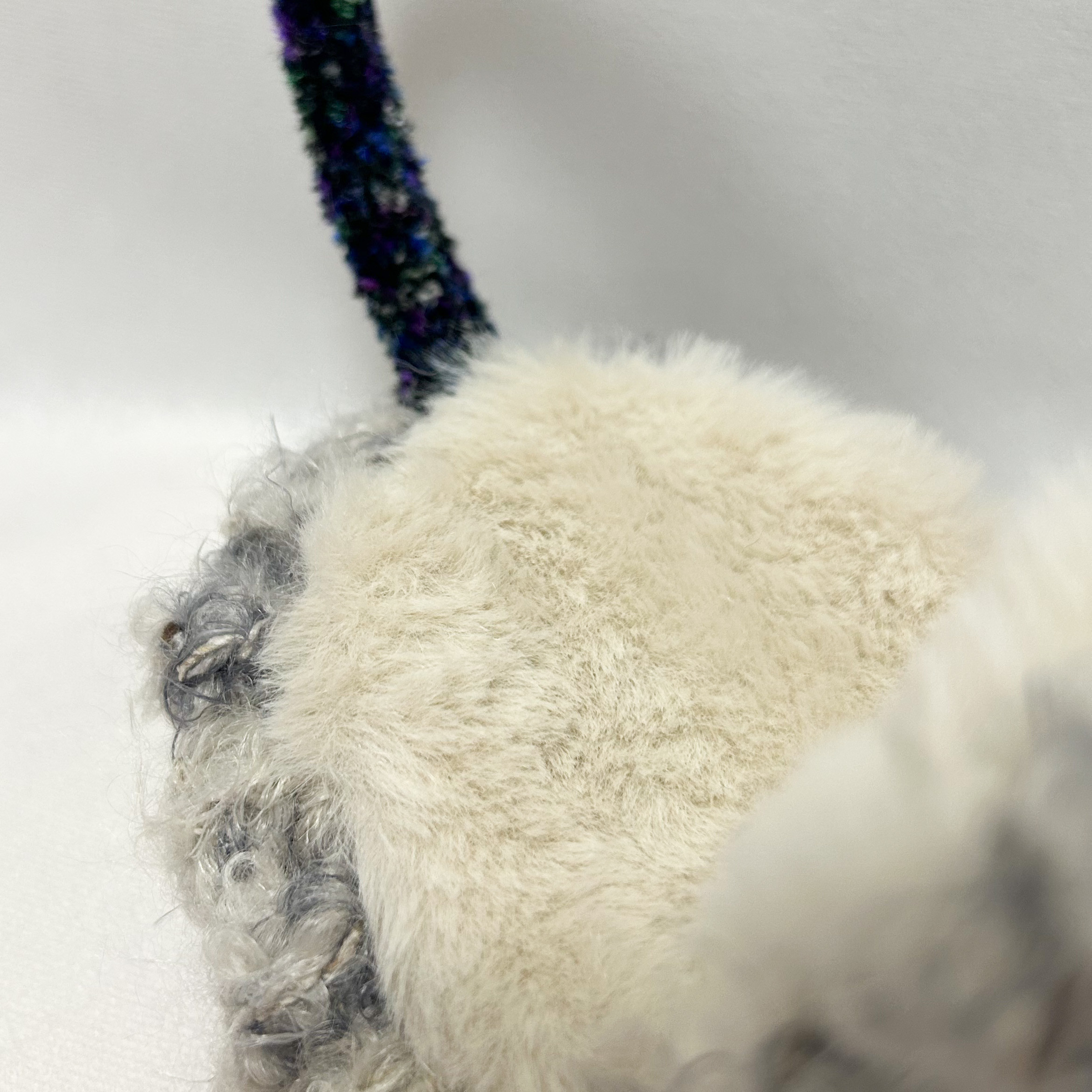 《Frost Wool》フロストウール イヤーマフ［Frost Gray／フロストグレー］手編み 冬小物 防寒 耳あて