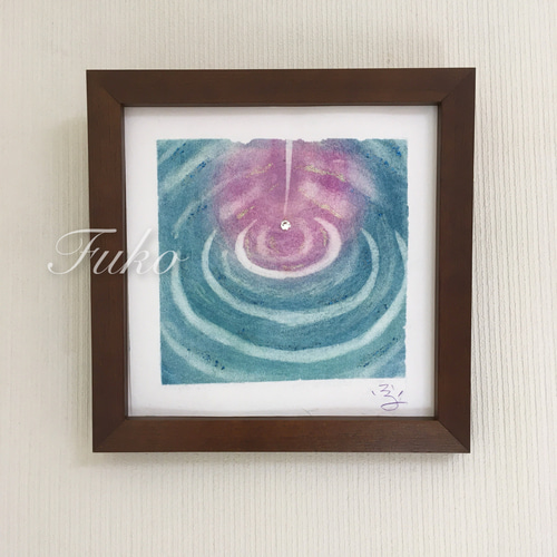 癒しの絵　パステル画　水彩画 パステル画ヒーリングアート｜よつばのしあわせ｜抽象画パステル