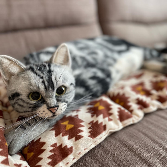 羊毛フェルト＊等身大　全身猫ちゃん 8枚目の画像