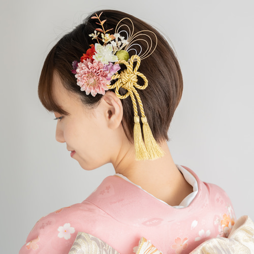 ショートヘアー・ショートボブのヘッドドレスD】成人式前撮り ショートヘアー・ショートボブのヘッドドレスD】成人式前撮り