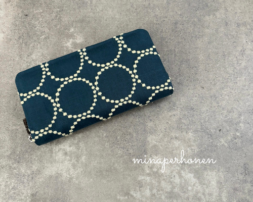 ミナペルホネン 財布 タンバリン 長財布 財布 グリーン 長財布 ryo