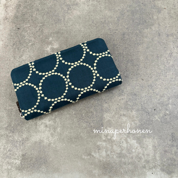 ミナペルホネン 財布 タンバリン 長財布 財布 グリーン 長財布 ryo