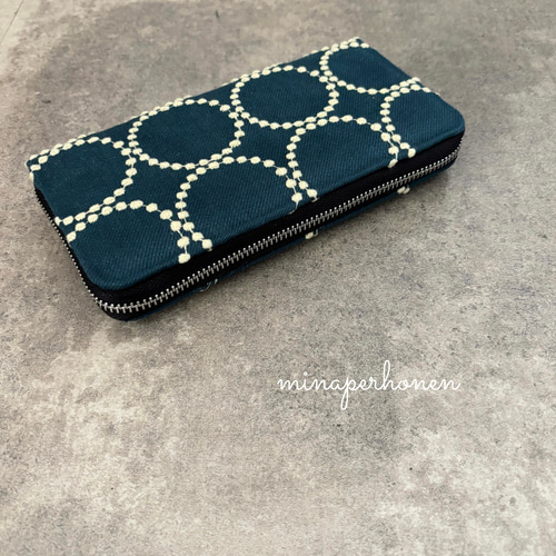 ミナペルホネン 財布 タンバリン 長財布 財布 グリーン 長財布 ryo