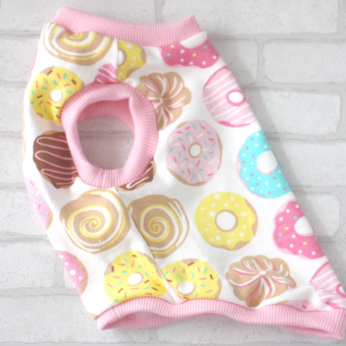 犬服 ドーナツ柄 タンクトップ ペット服・アクセサリー Diamond Lily