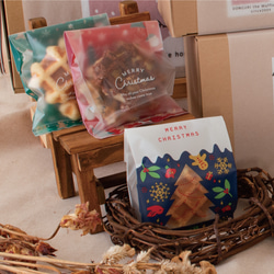 クリスマスわっふる小袋　10袋セット 2枚目の画像