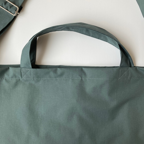 洗える防水・撥水ナイロン 軽くて丈夫 大容量2wayトートバッグ