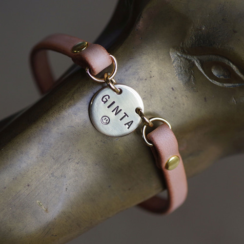 迷子札チョーカー ミニタグモデル リード・首輪 ウロボロスクラフト