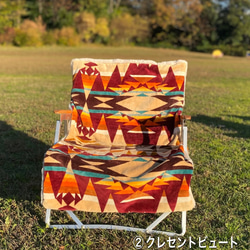 キャンプ/チェアーカバー:PENDLETON生地使用☆Colemanチェアーに装着可 3枚目の画像