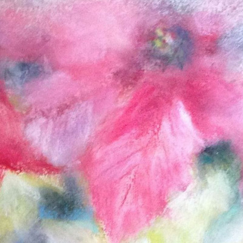 パステル画 ポインセチア（パステル画 原画）4号 絵画 にゃんずら 通販 10691669