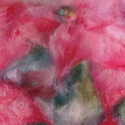 ポインセチア（パステル画 原画）4号 絵画 にゃんずら 通販 10691669