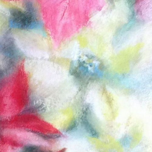 ポインセチア（パステル画 原画）4号 絵画 にゃんずら 通販 10691669