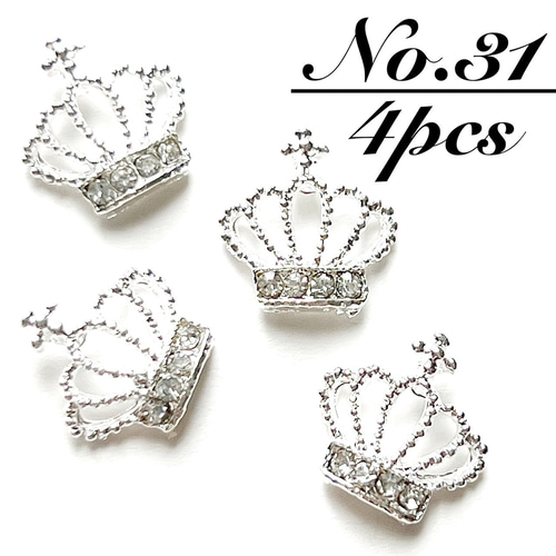 3dネイルパーツ ティアラ　王冠 ネイルパーツ デコパーツ Amazon.co.jp: ネイルパーツ 王冠 36個セット 3D 立体 可愛い キラキラ