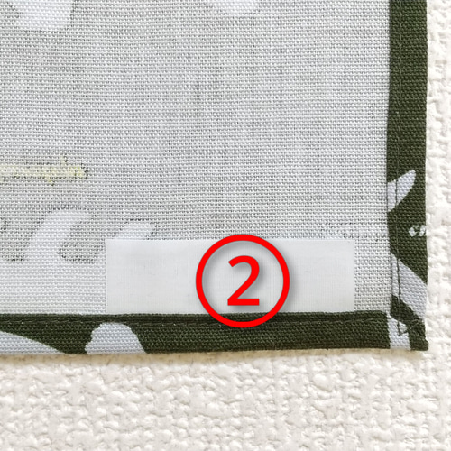 名前タグの縫い付け位置サンプル写真》 雑貨・その他 taraleshko 通販