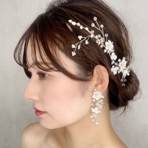 楽天市場】ヘッドドレス ヘアアクセサリー 髪 飾り ブライダル