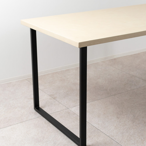 サイズが選べる」モールテックスダイニングテーブル（ブラックスクエア