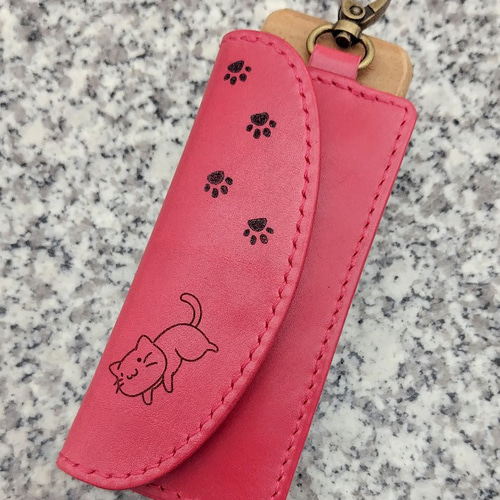 ランドセル用キーケース ～ ねこ ～ マグネットボタン仕様 雑貨