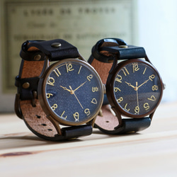 クリーマ限定 寄木で作るハンドメイドウォッチ Xサイズ WJ-011 No01