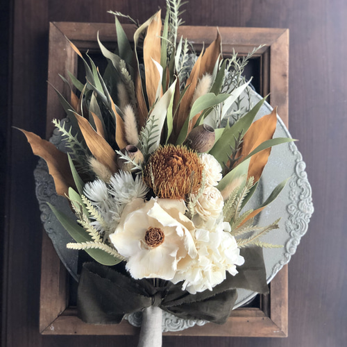 アースカラーのナチュラルスワッグ スワッグ green green 通販｜Creema  