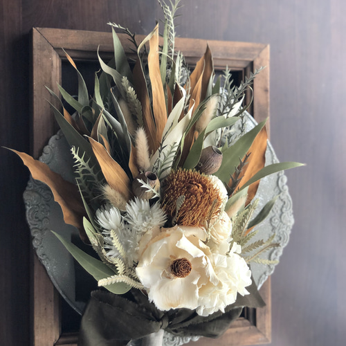 アースカラーのナチュラルスワッグ スワッグ green green 通販｜Creema  