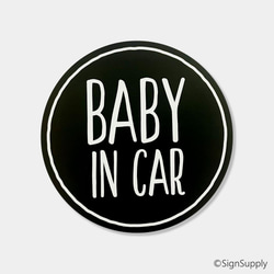 ベイビーインカー ベビーインカー マグネット ブラック 12㎝ BABY IN CAR 出産祝い マタニティ 6枚目の画像