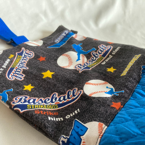 入園入学シューズケース上履き袋リバーシブル02野球スポーツ 2枚目の画像